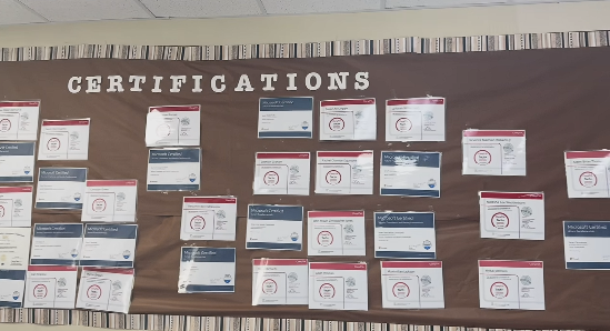 Academy Certification Wall